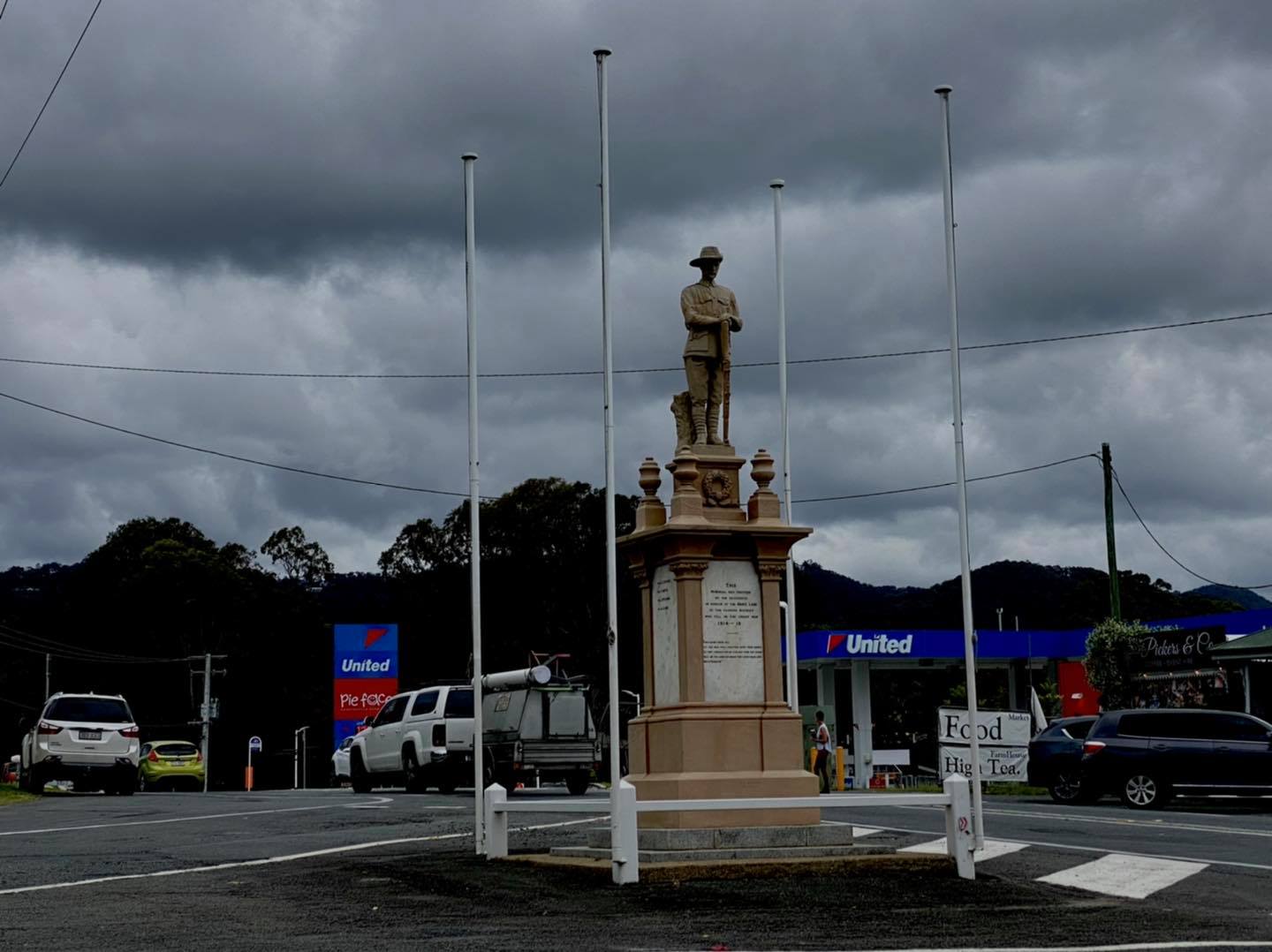 Charles Crossing and Tamborine Oxenford Road Intersection.